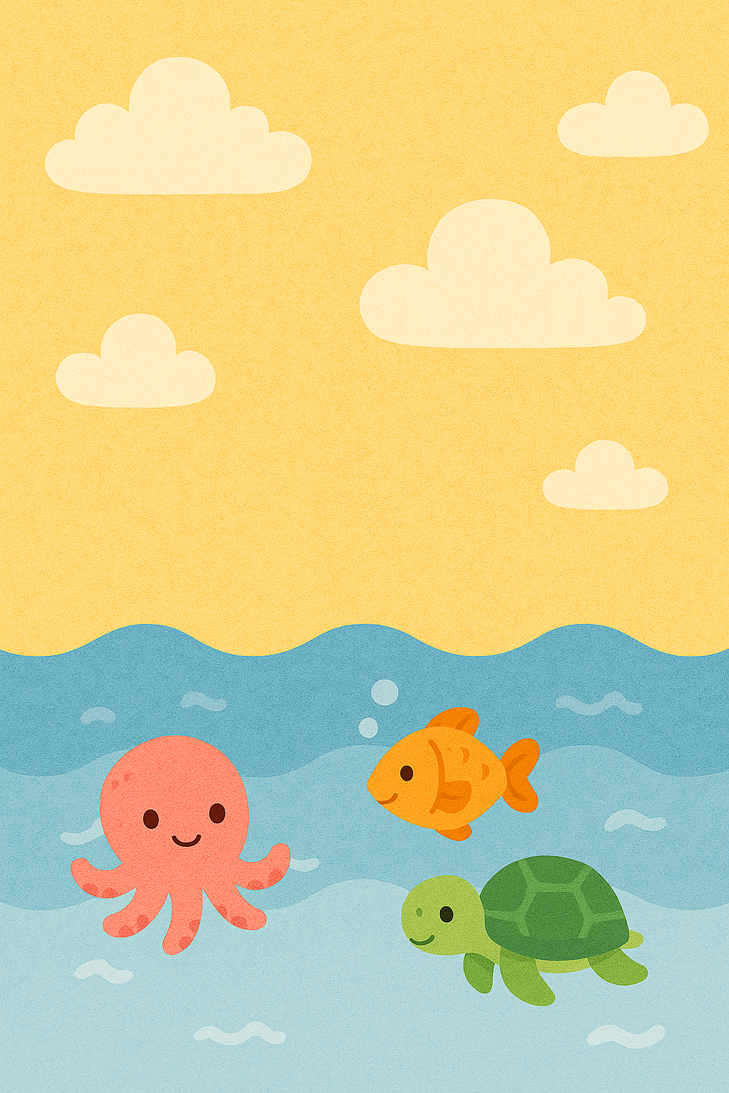 Ocean with Sea Creatures