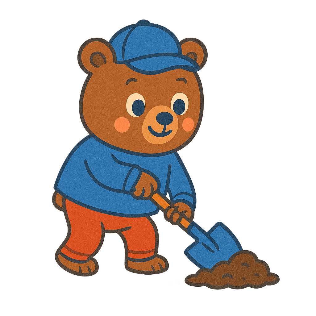 Rocky the Digging Bear