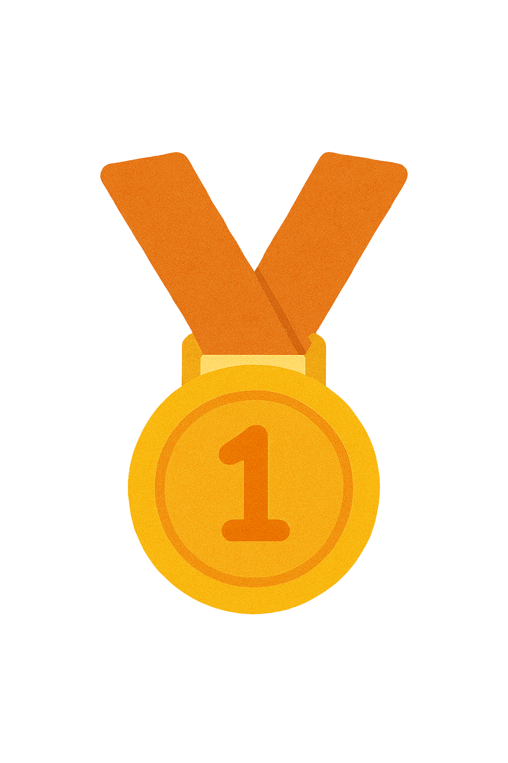 Medal Orange Sticker