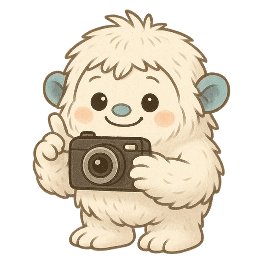 2- Yeti with Camera Sticker