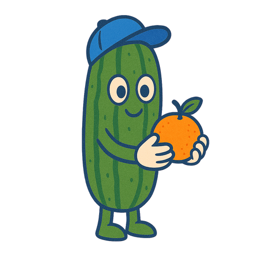 Cucumber Smiling Sticker