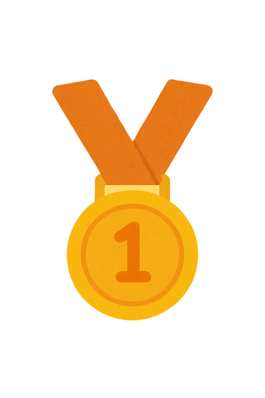 Medal Orange Sticker